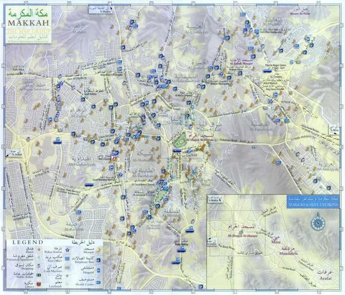 Mekke şehri yol haritası 